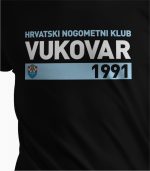 Majica HNK Vukovar 1991 BLUE LINE - crna - Slika 2
