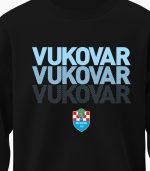 Hoodie bez kapuljače HNK Vukovar 1991 DOTS crna - Slika 2