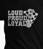 Majica Hrvatska LOUD crna - Slika 2