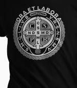 Majica Ora et labora - crna - Slika 2