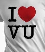 Majica I love VU - bijela - Slika 2